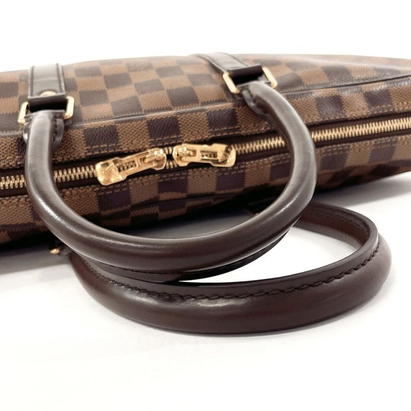 LOUIS VUITTON Louis Vuitton Porte-Document Voyage Bag Men's Damier Canvas Bro... - Picture 7 of 12